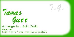 tamas gutt business card