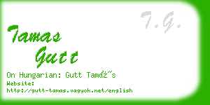 tamas gutt business card